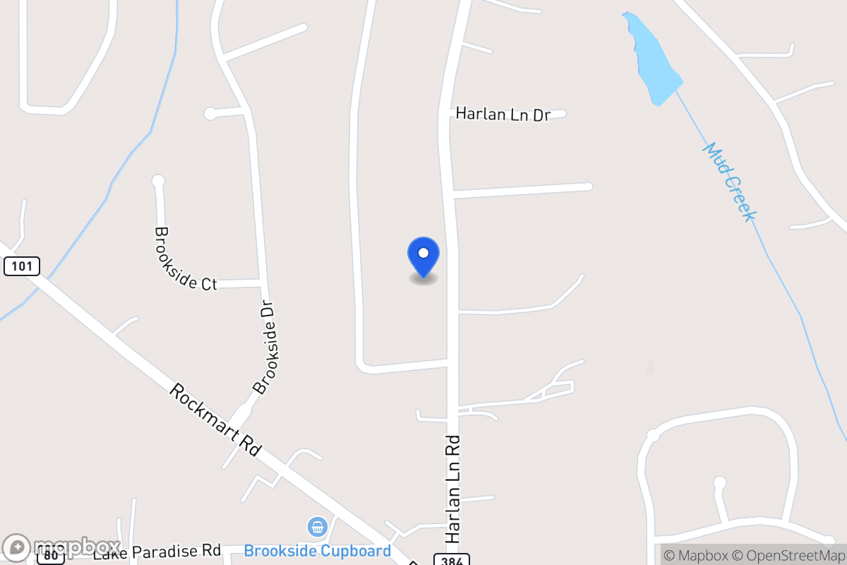 Map of 148 Harlan Lane Rd