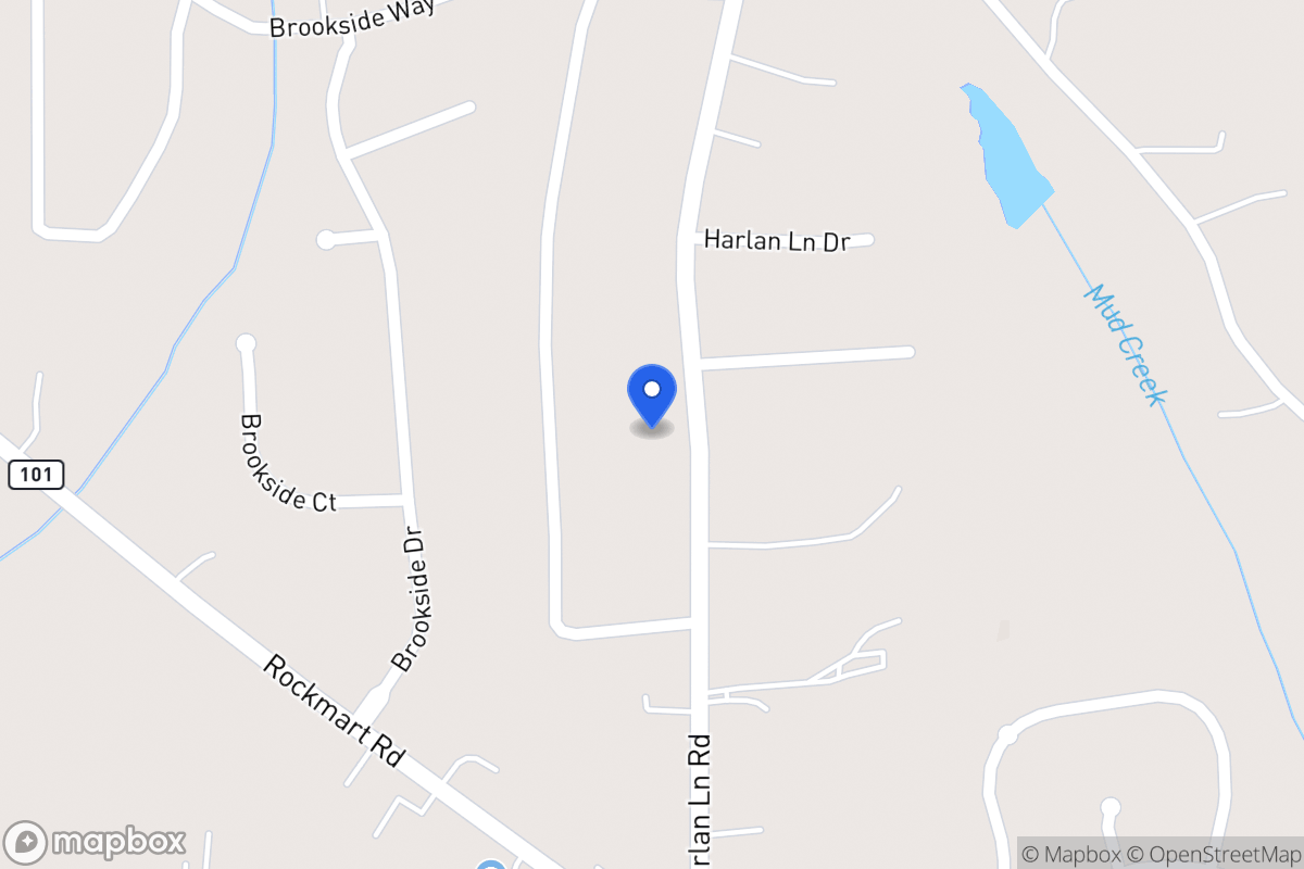 Map of 170 Harlan Lane Rd