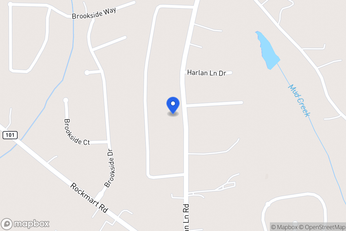 Map of 178 Harlan Lane Rd