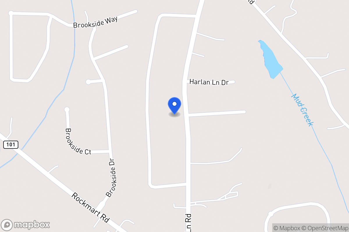 Map of 188 Harlan Lane Rd