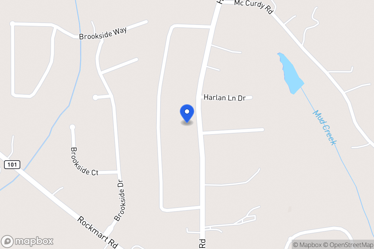 Map of 198 Harlan Lane Rd