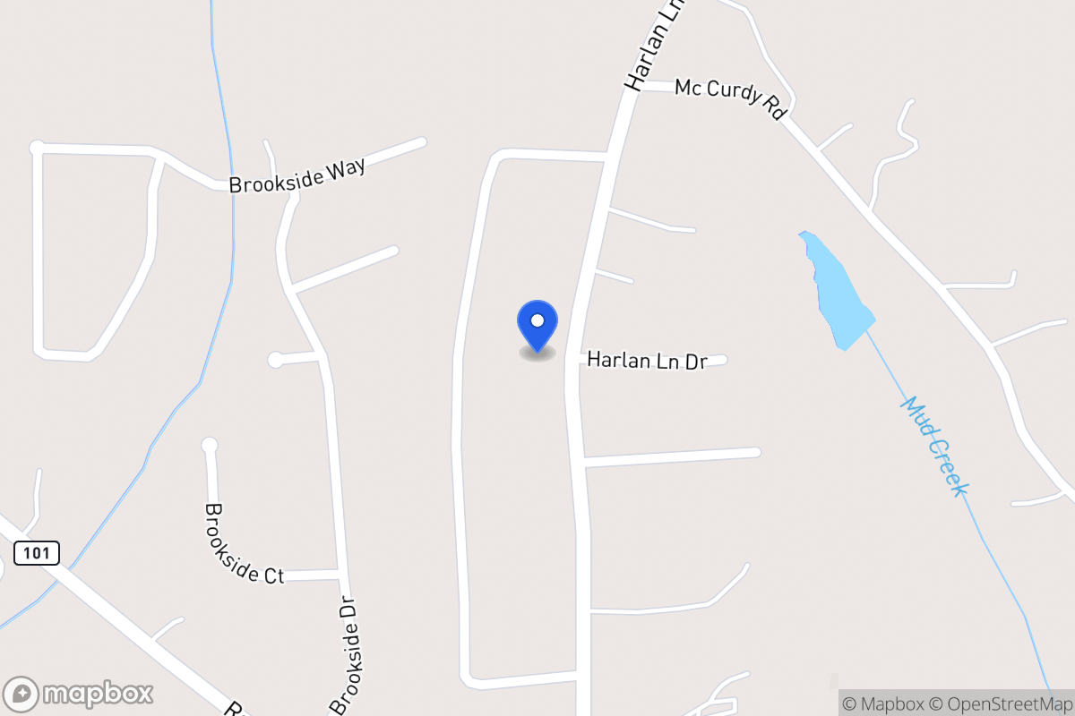 Map of 228 Harlan Lane Rd