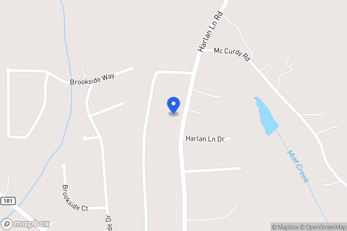Map of 248 Harlan Lane Rd