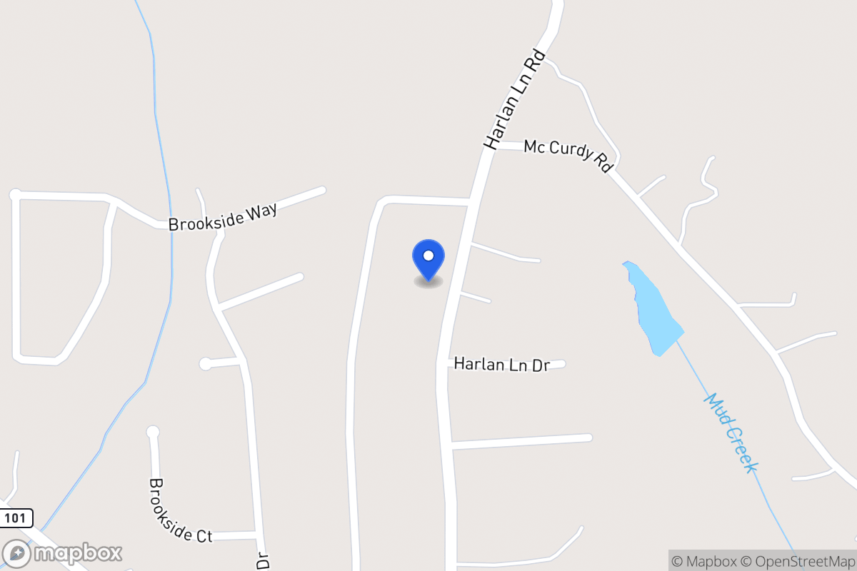 Map of 260 Harlan Lane Rd