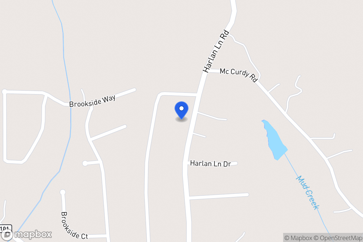 Map of 268 Harlan Lane Rd