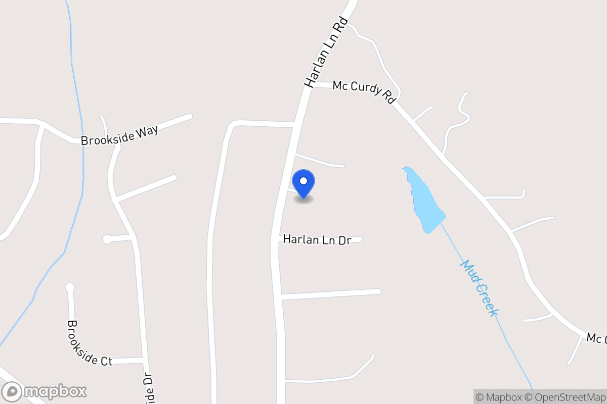 Map of 255 Harlan Lane Rd