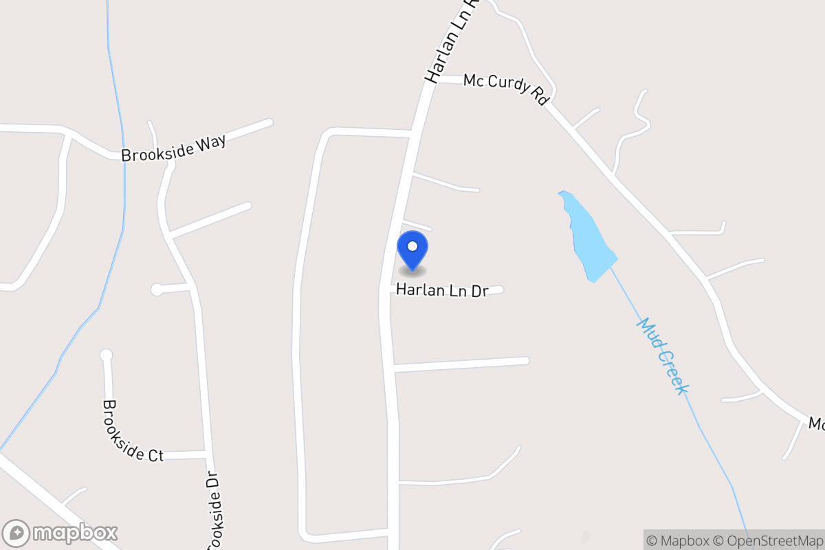 Map of 231 Harlan Lane Rd