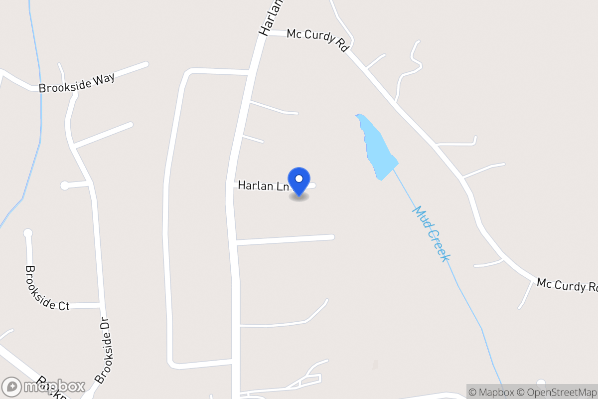 Map of 45 Harlan Lane Dr
