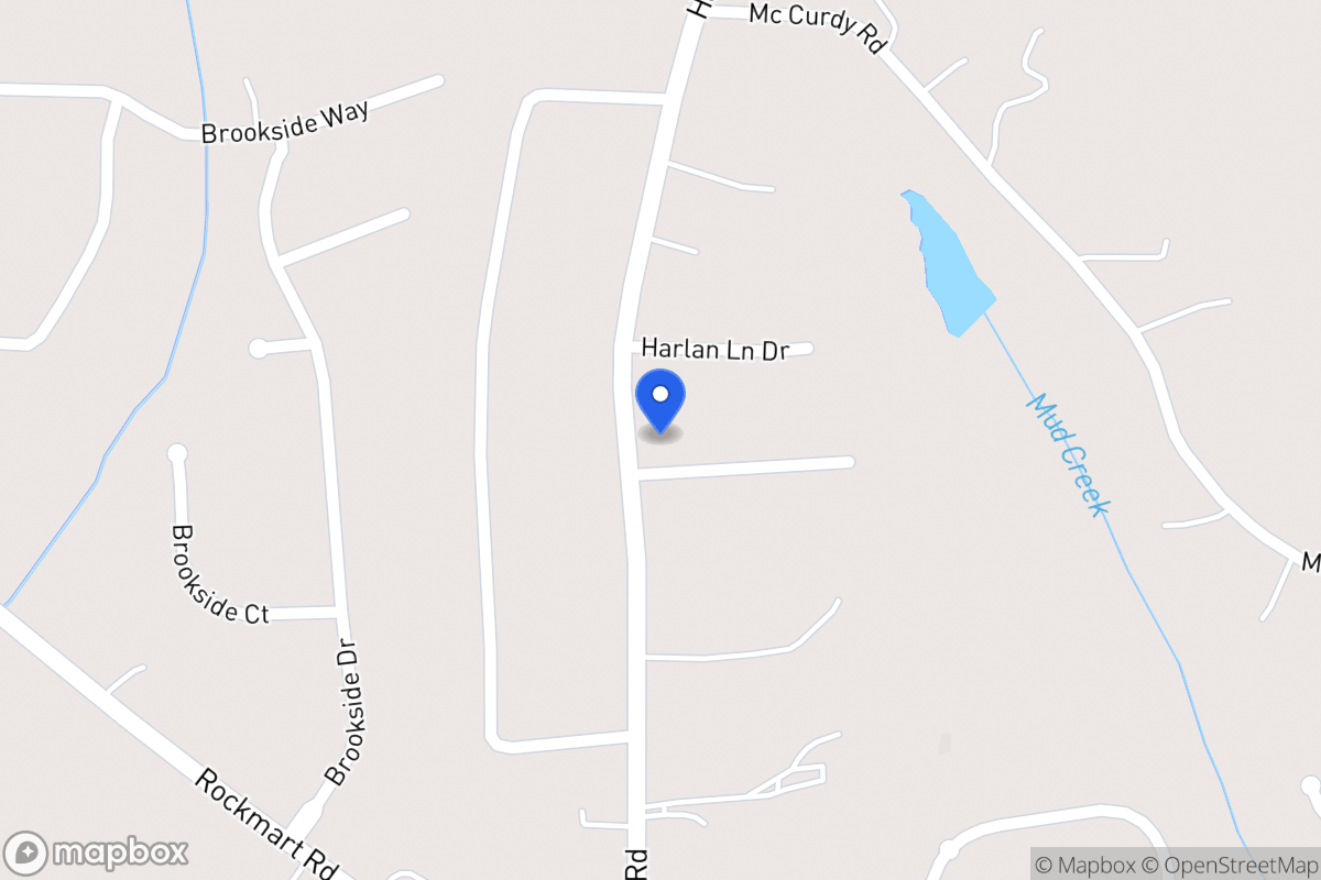 Map of 195 Harlan Lane Rd