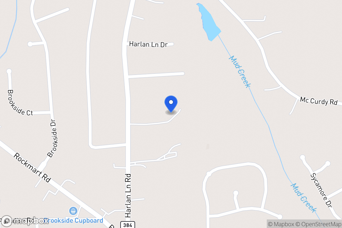 Map of 131 Harlan Lane Rd
