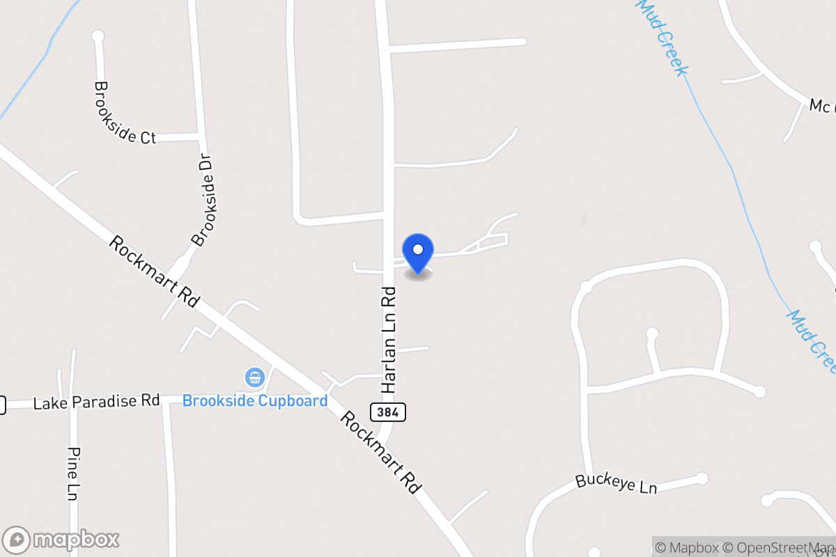 Map of 89 Harlan Lane Rd