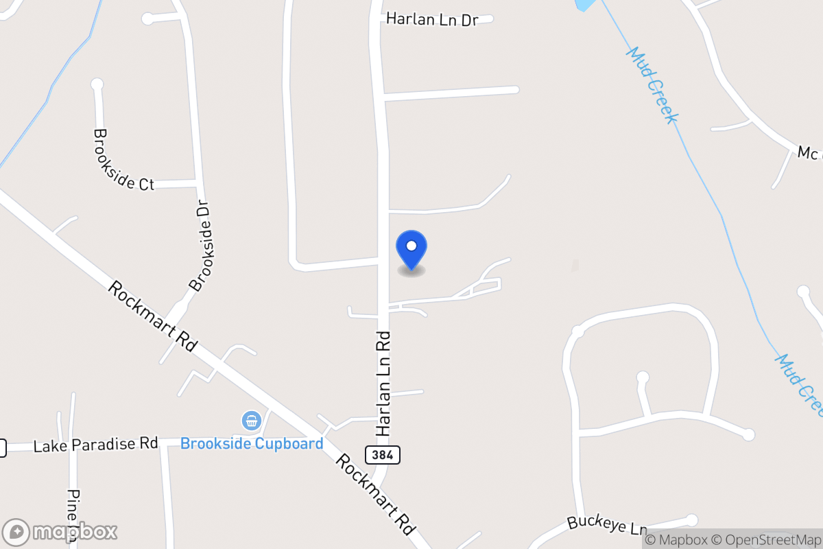 Map of 113 Harlan Lane Rd
