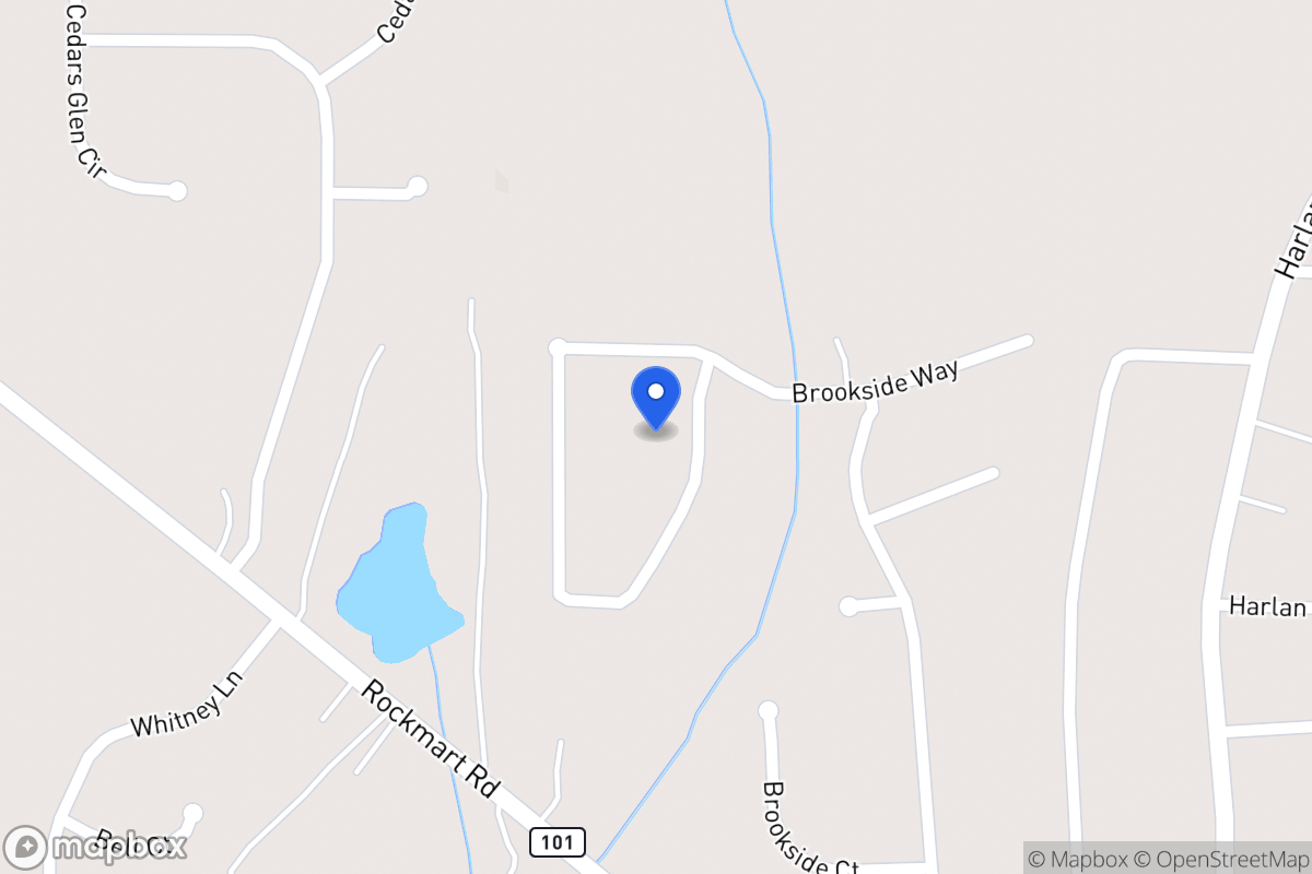 Map of 203 Brookside Way