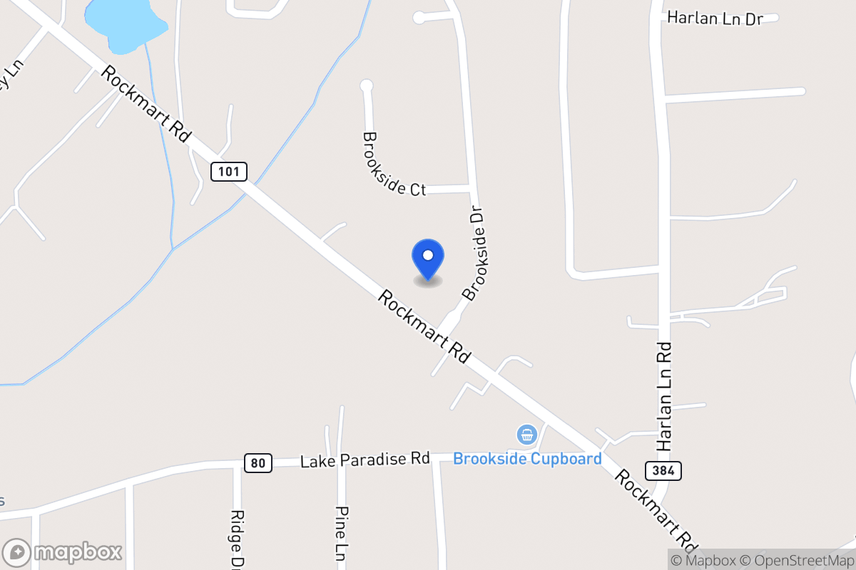Map of 1309 Rockmart Rd