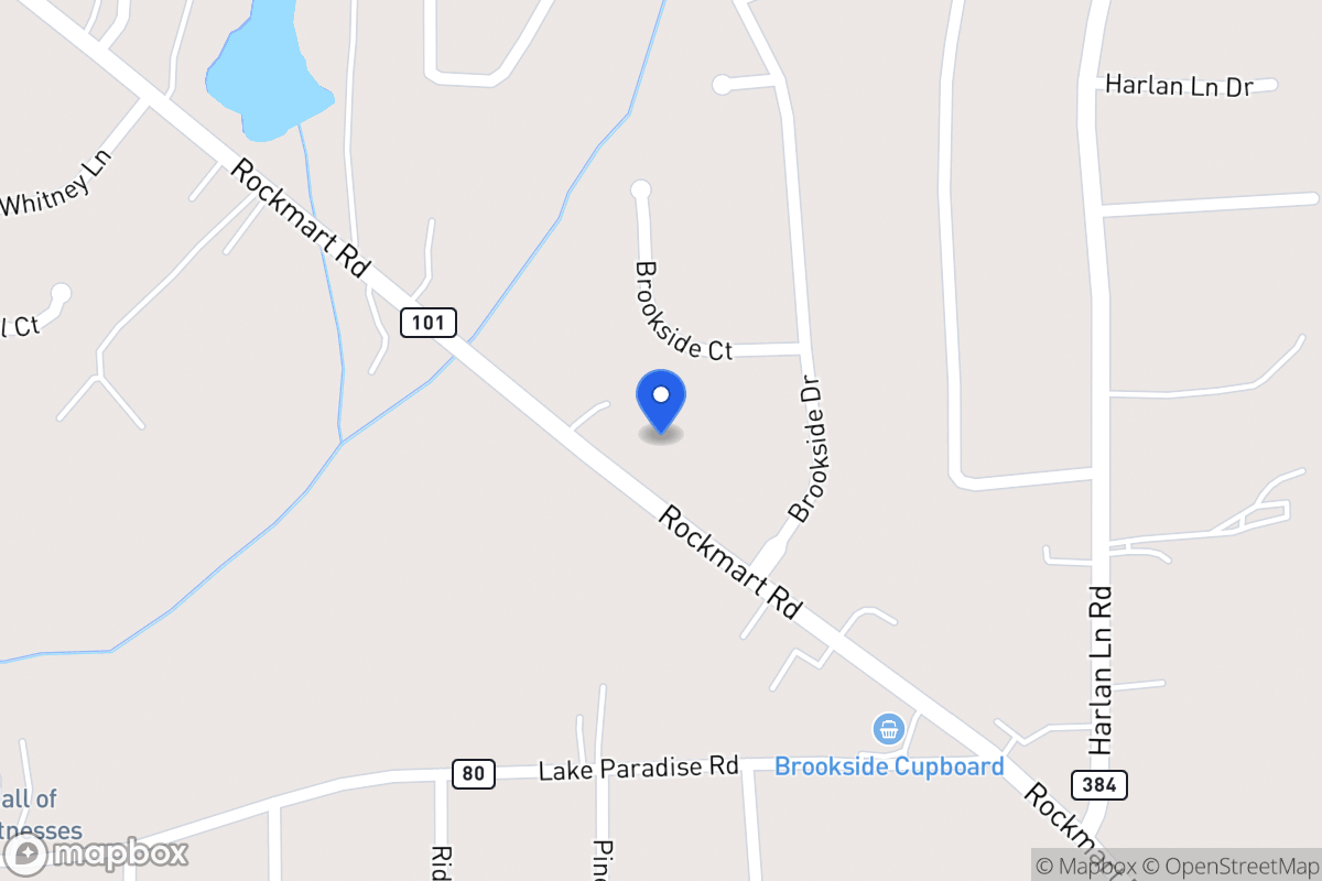 Map of 1335 Rockmart Rd