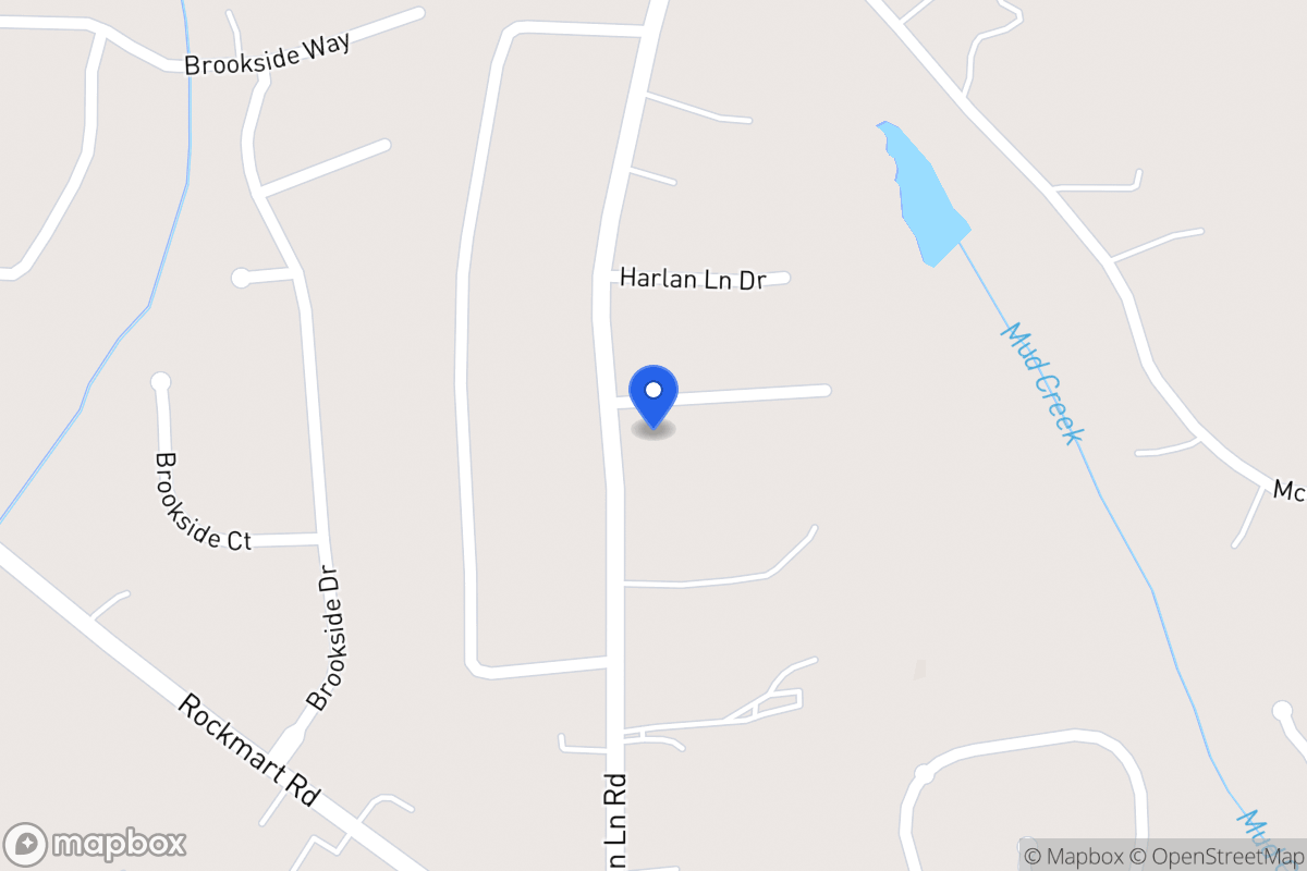 Map of 179 Harlan Lane Rd