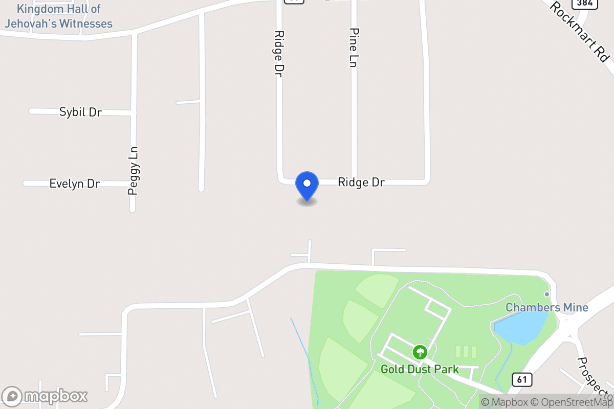 Map of 212 Ridge Dr