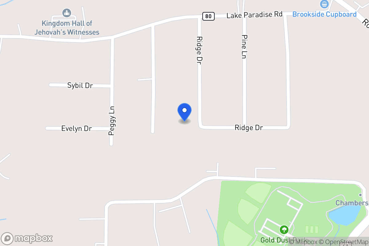 Map of 254 Ridge Dr
