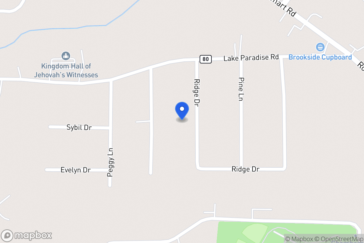 Map of 302 Ridge Dr