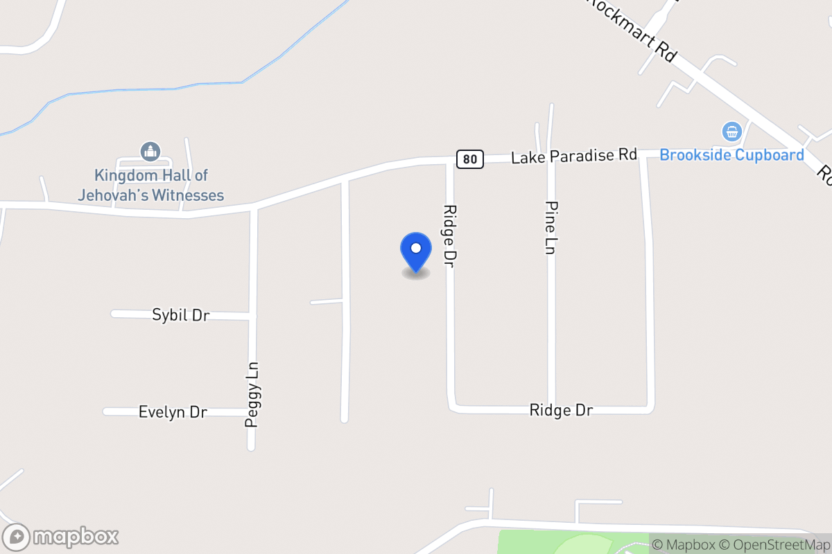 Map of 314 Ridge Dr