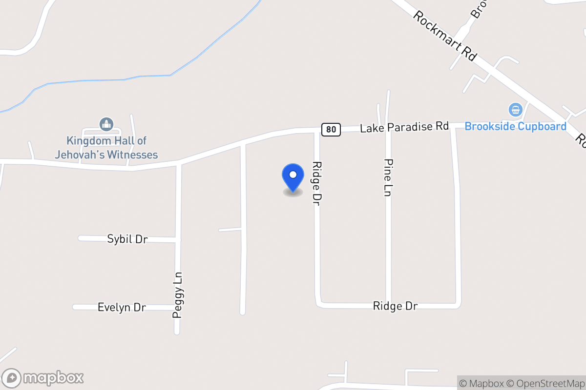 Map of 326 Ridge Dr