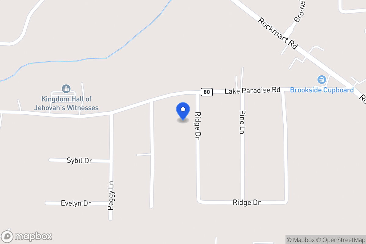 Map of 338 Ridge Dr