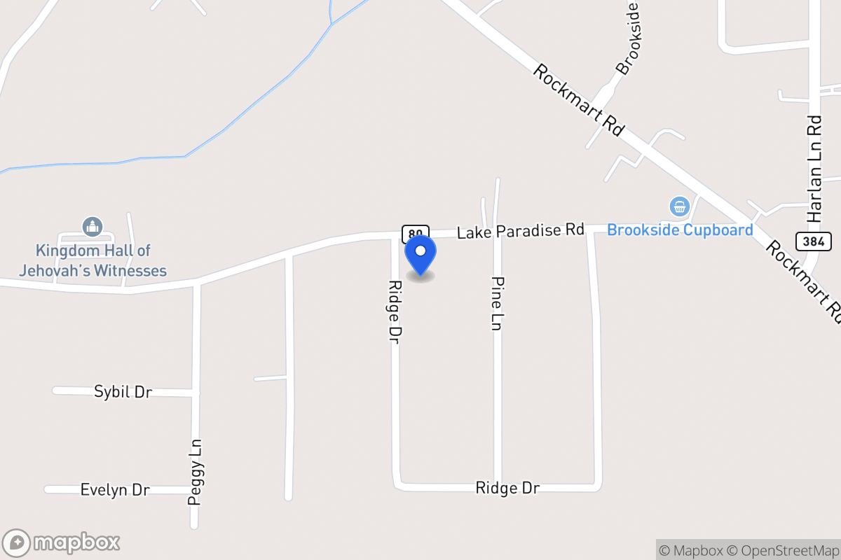 Map of 345 Ridge Dr