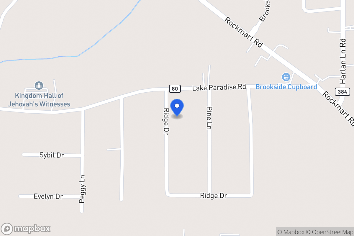 Map of 333 Ridge Dr