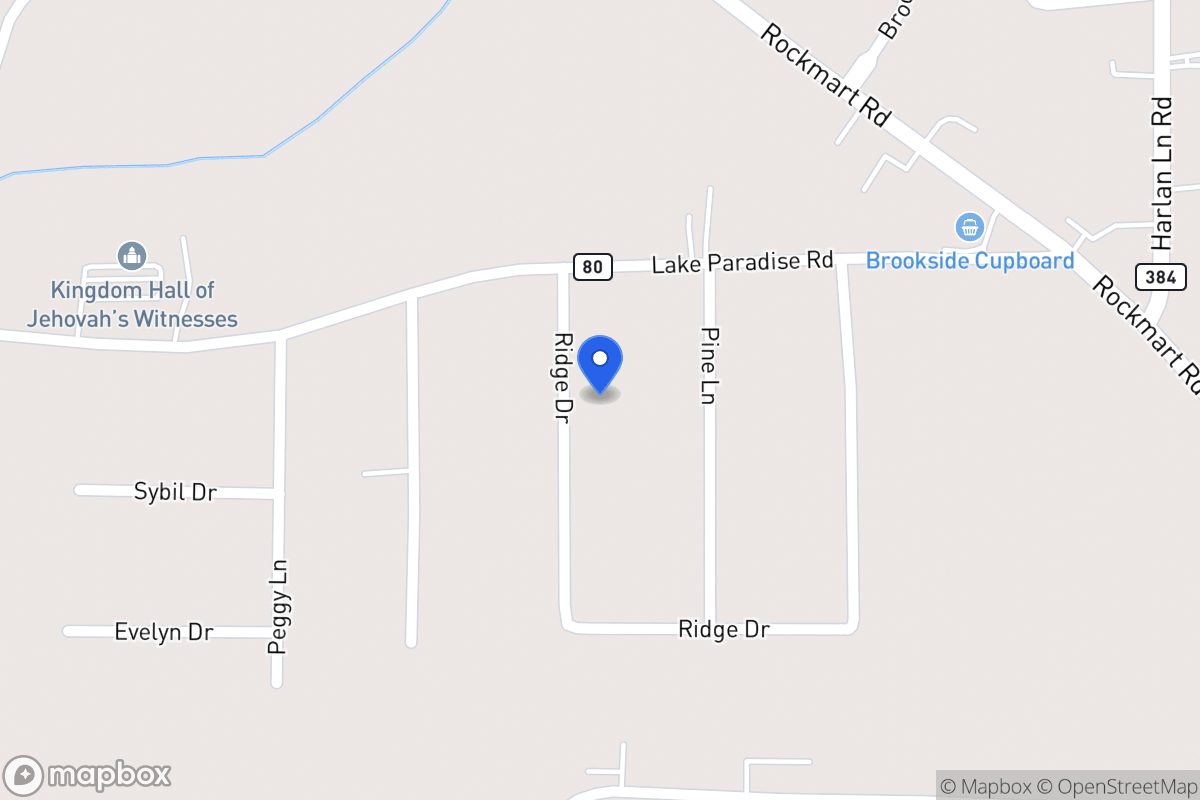 Map of 321 Ridge Dr