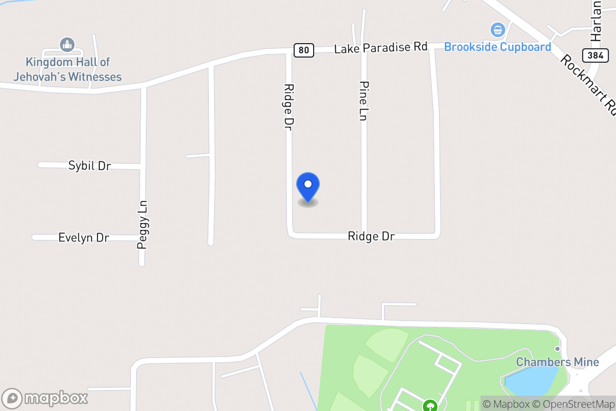 Map of 261 Ridge Dr