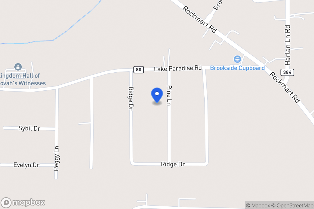 Map of 43 Pine Ln