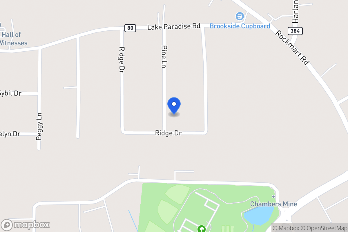 Map of 102 Pine Ln