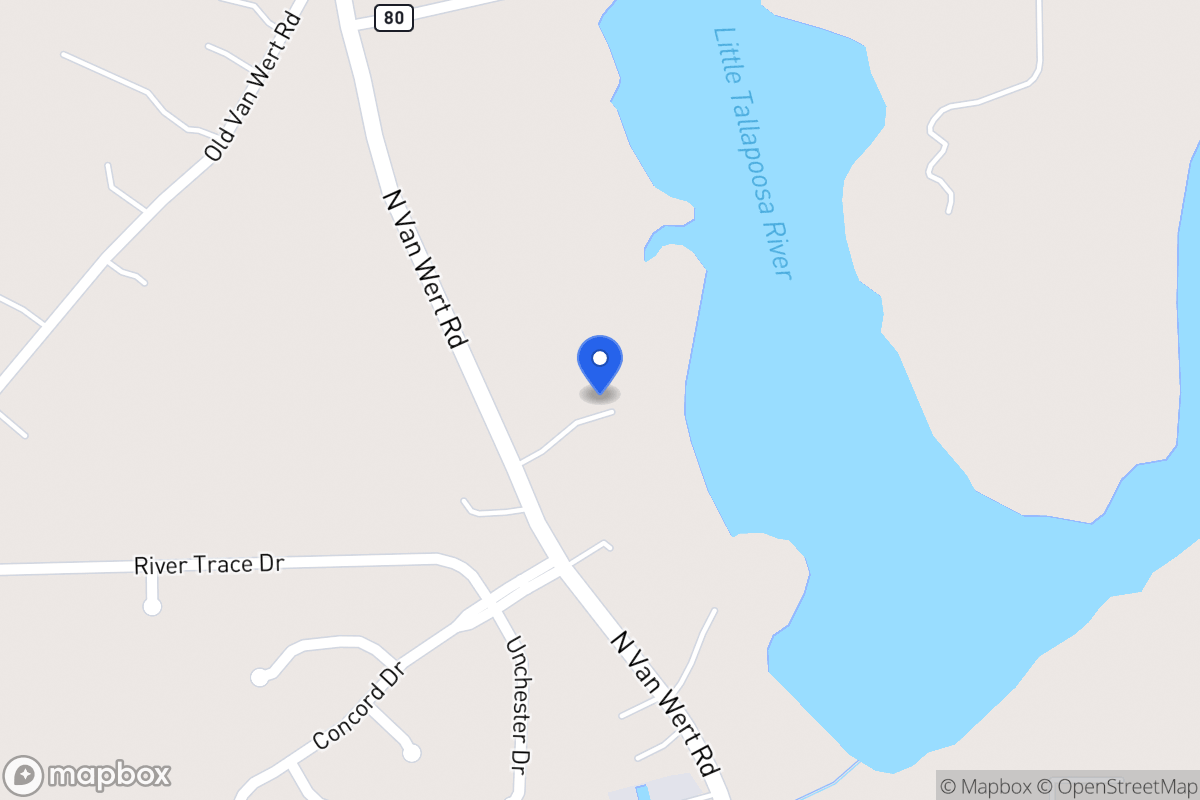 Map of 505 N Van Wert Rd