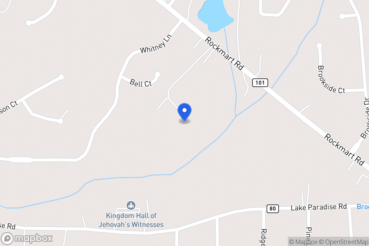 Map of 1456 Rockmart Rd