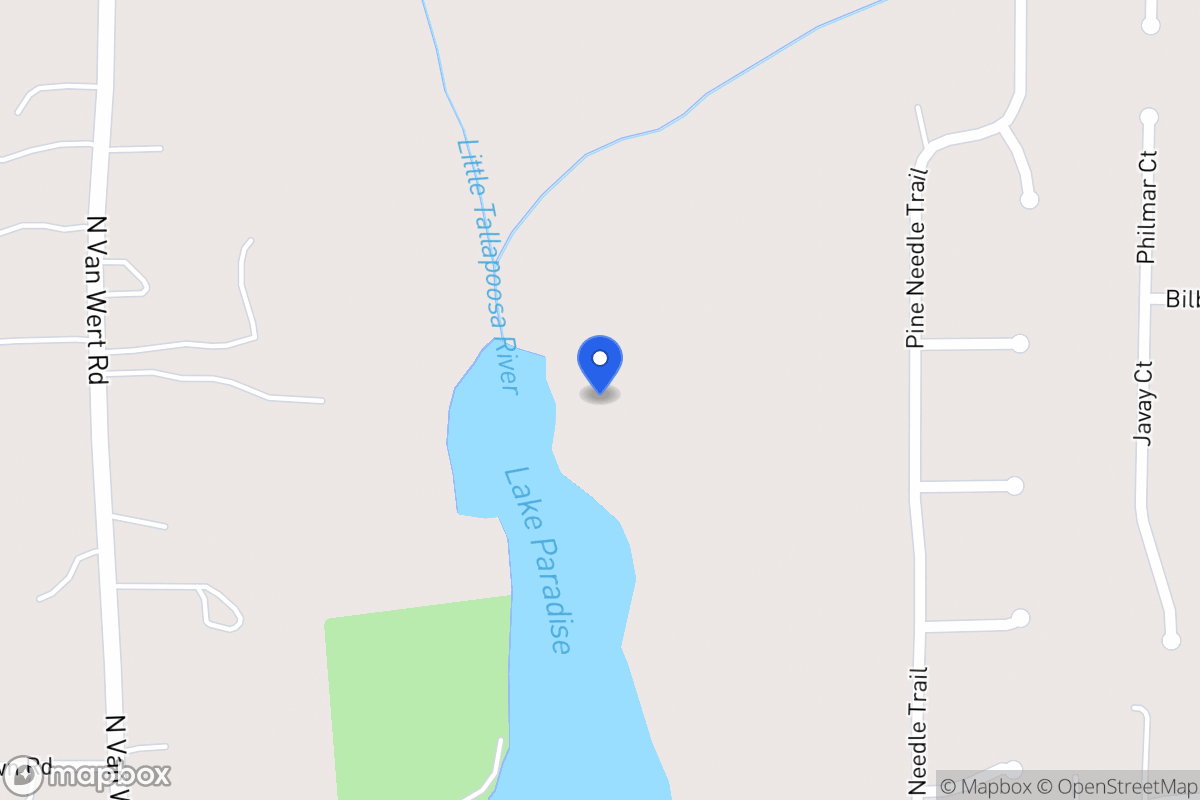 Map of 2377 Lake Paradise Rd