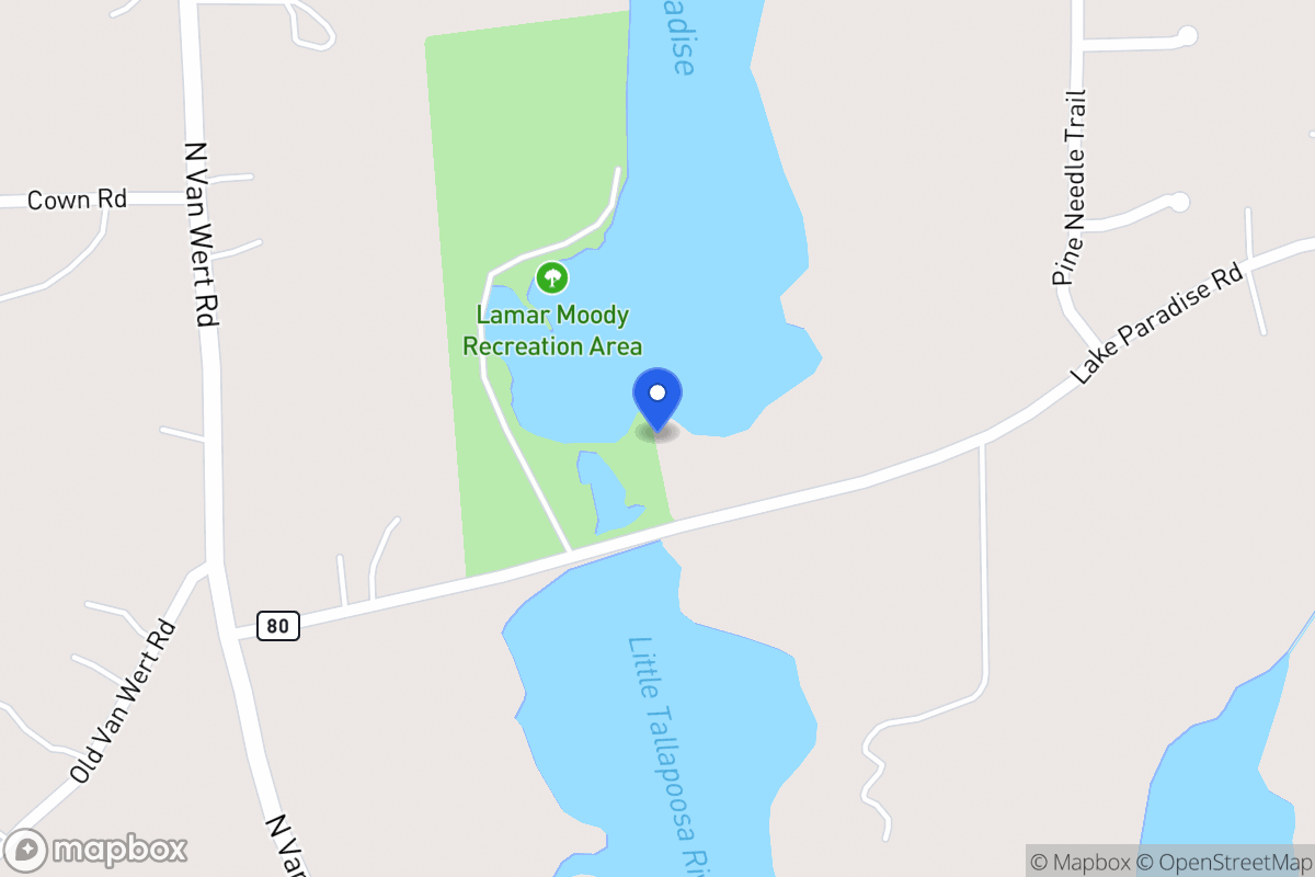 Map of Lake Paradise Rd