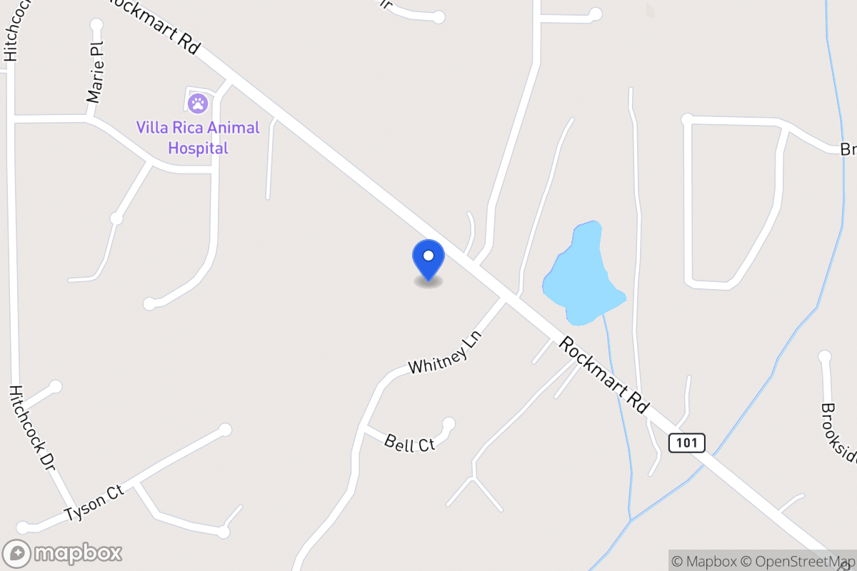 Map of 1560 Rockmart Rd