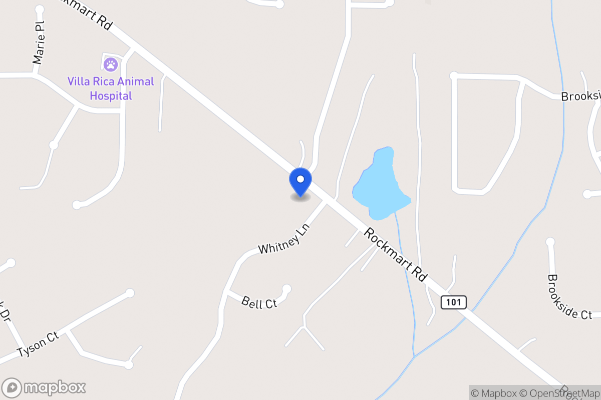 Map of 1556 Rockmart Rd