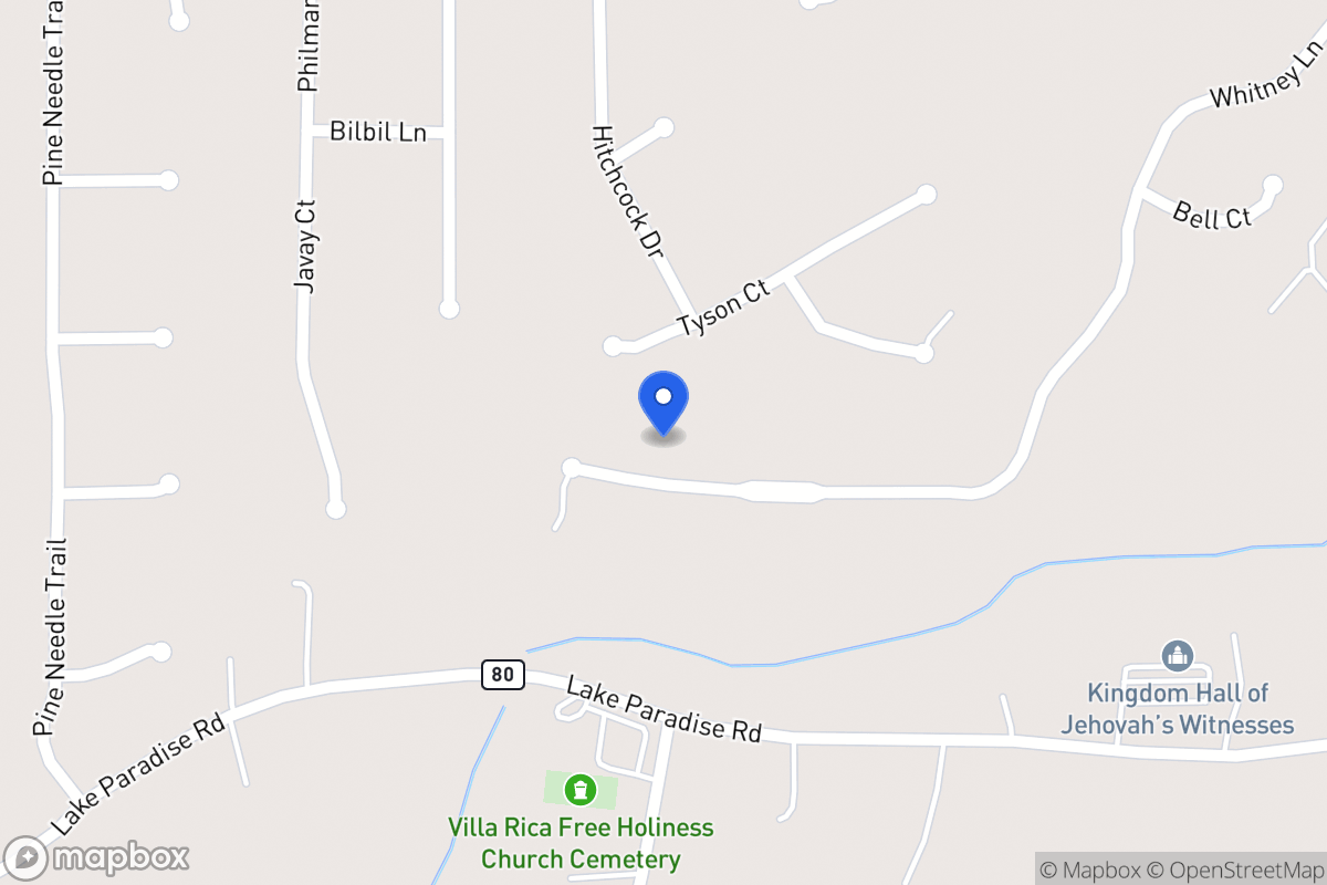 Map of 261 Whitney Ln