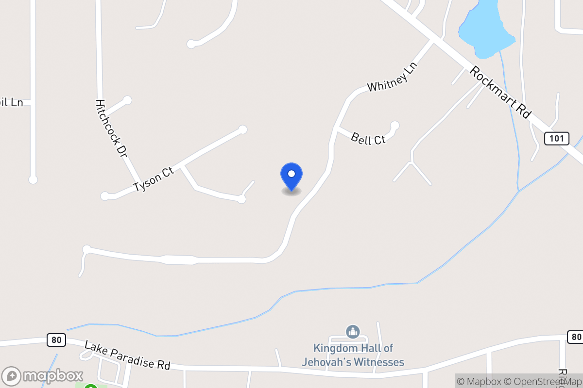 Map of 135 Whitney Ln