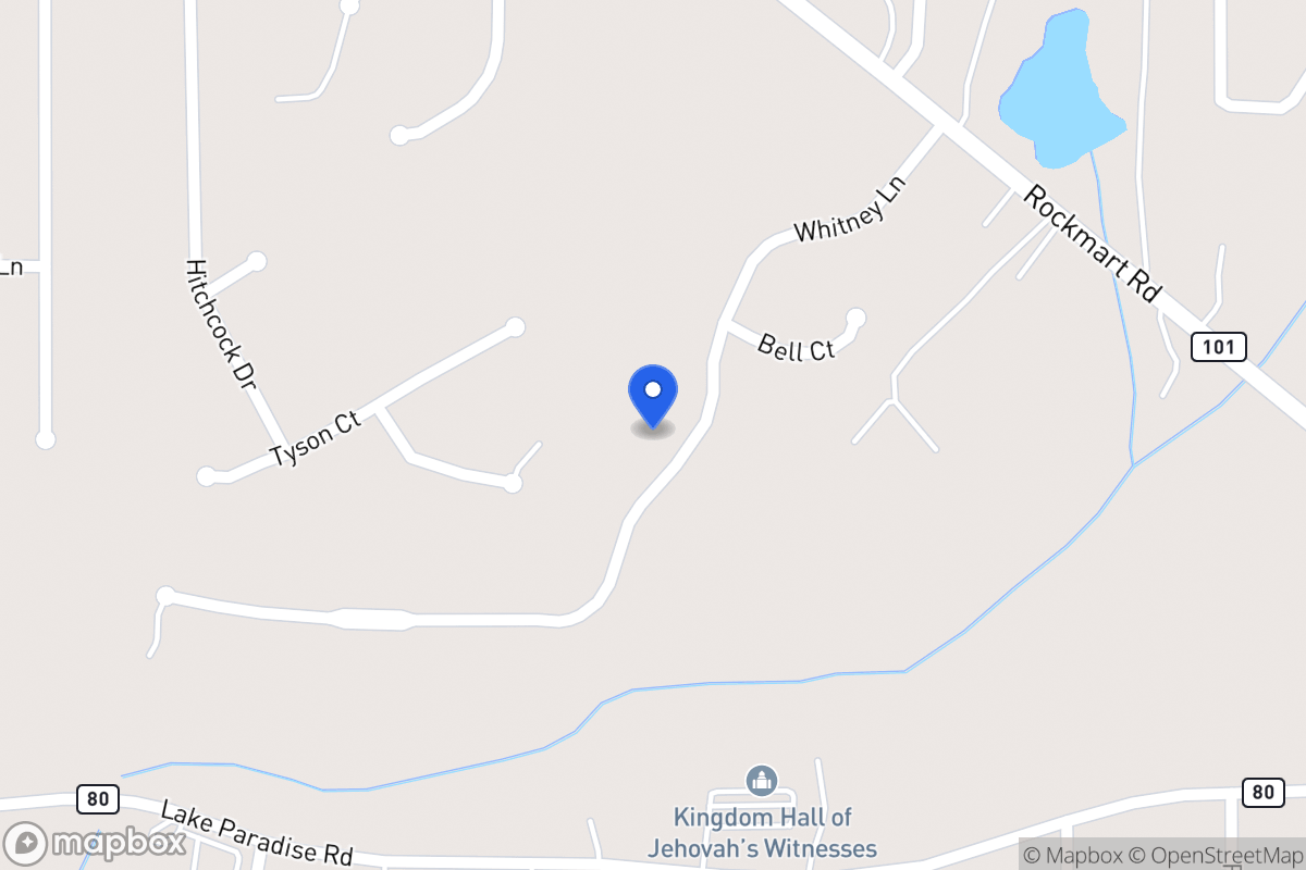 Map of 131 Whitney Ln