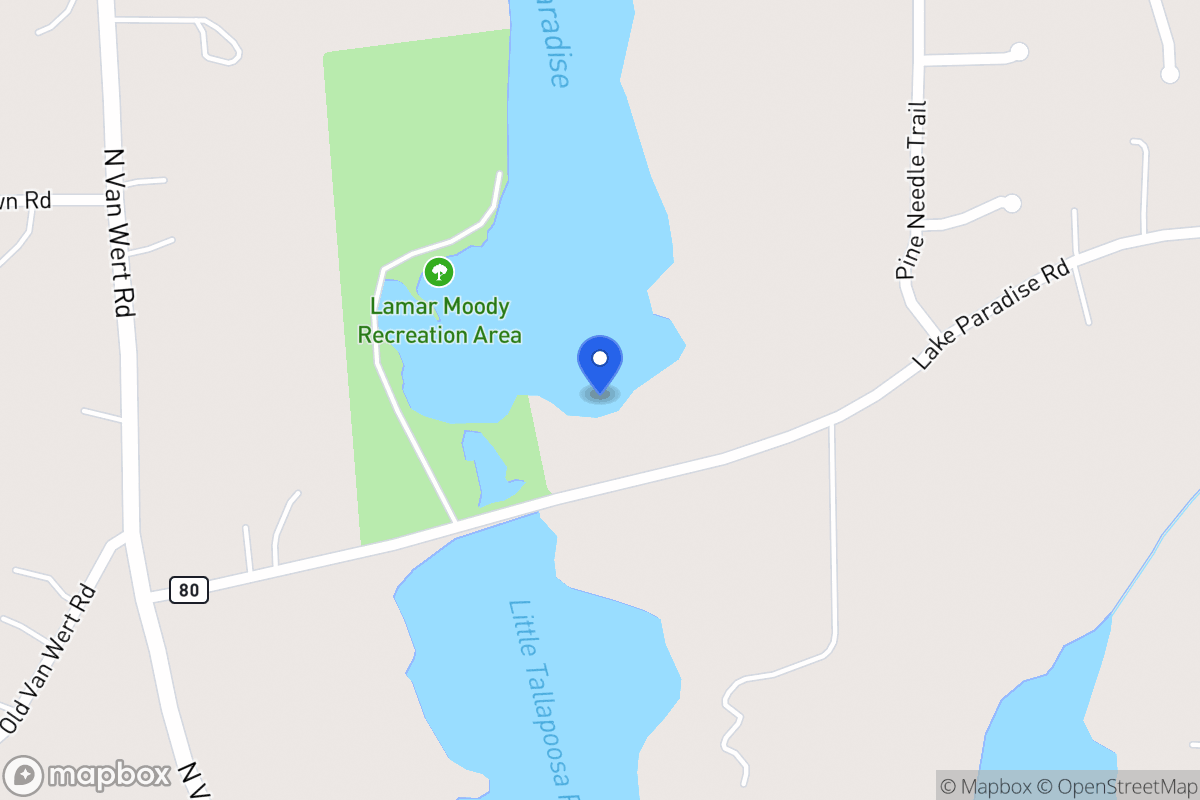 Map of 2503 Lake Paradise Rd