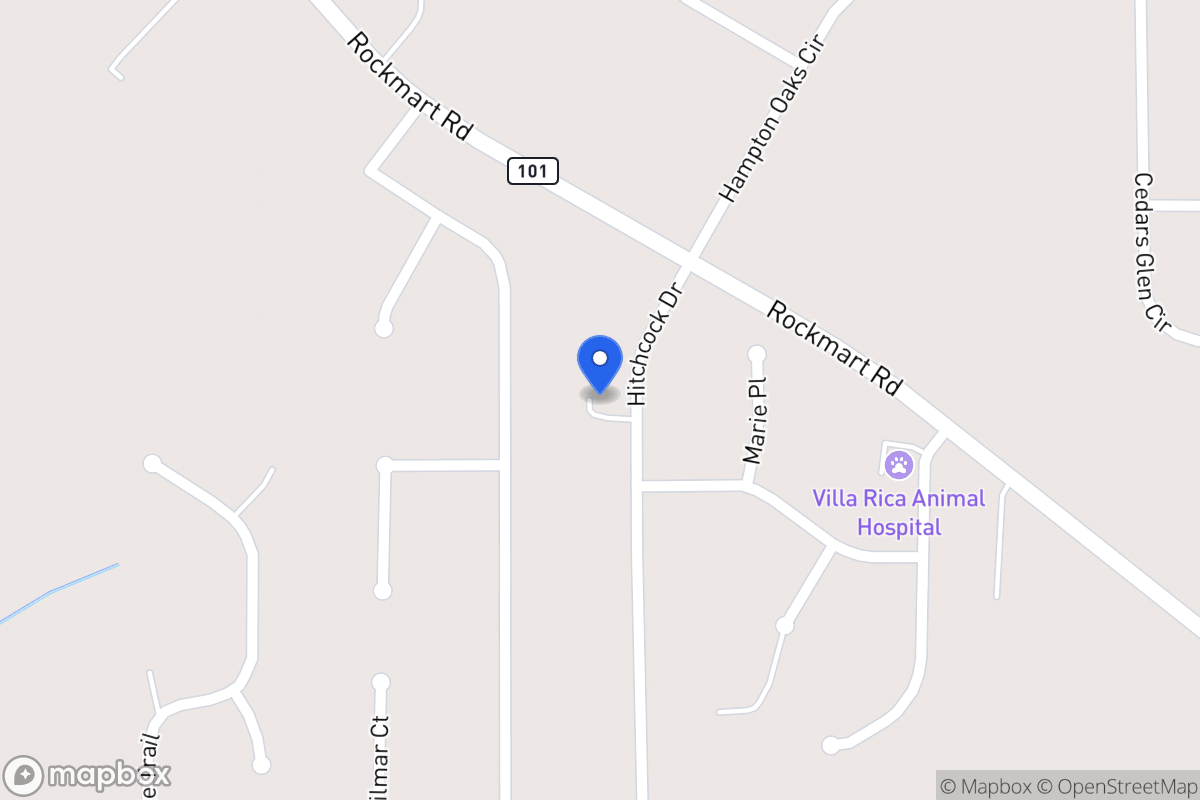 Map of 45 Hitchcock Dr