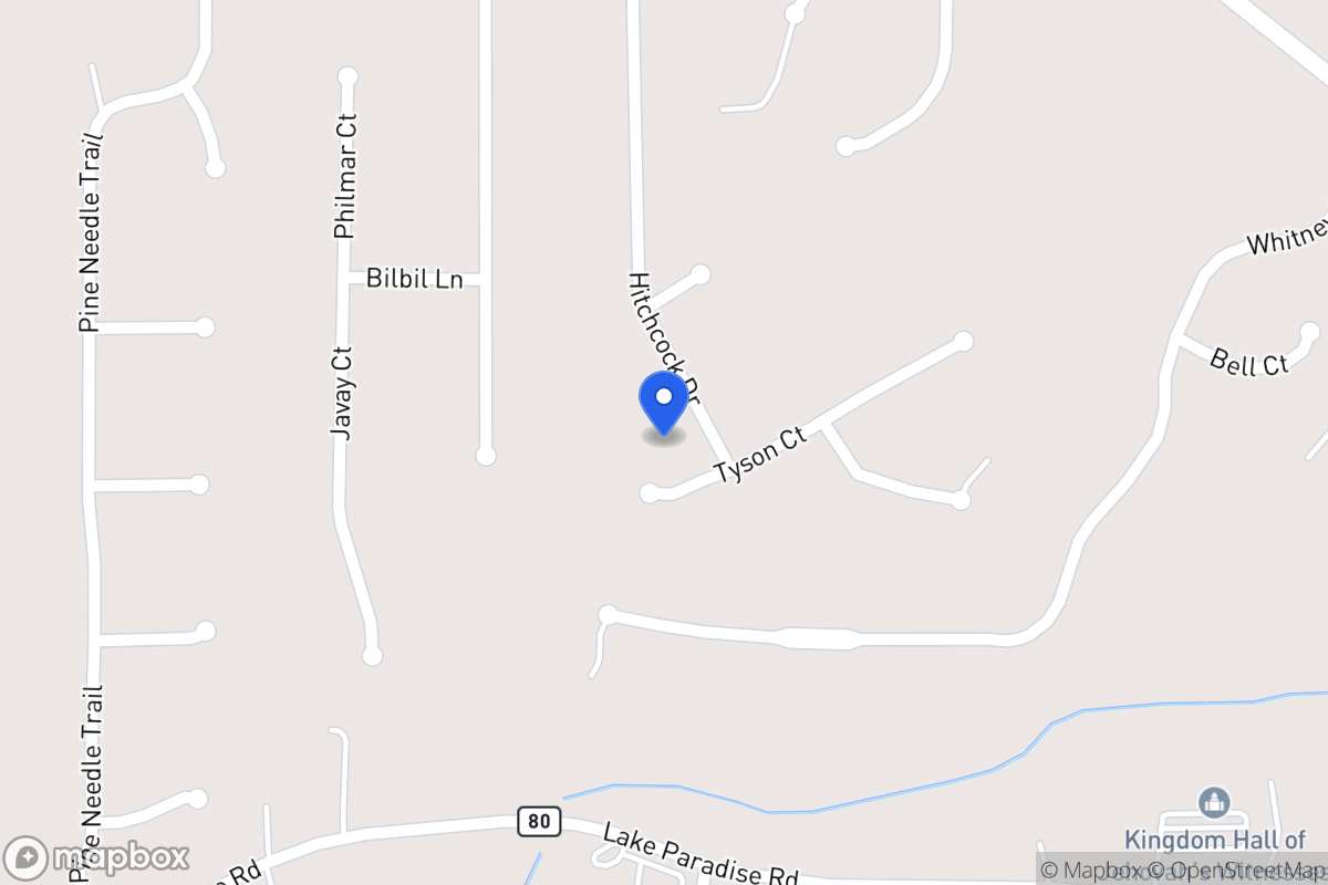 Map of 245 Hitchcock Dr