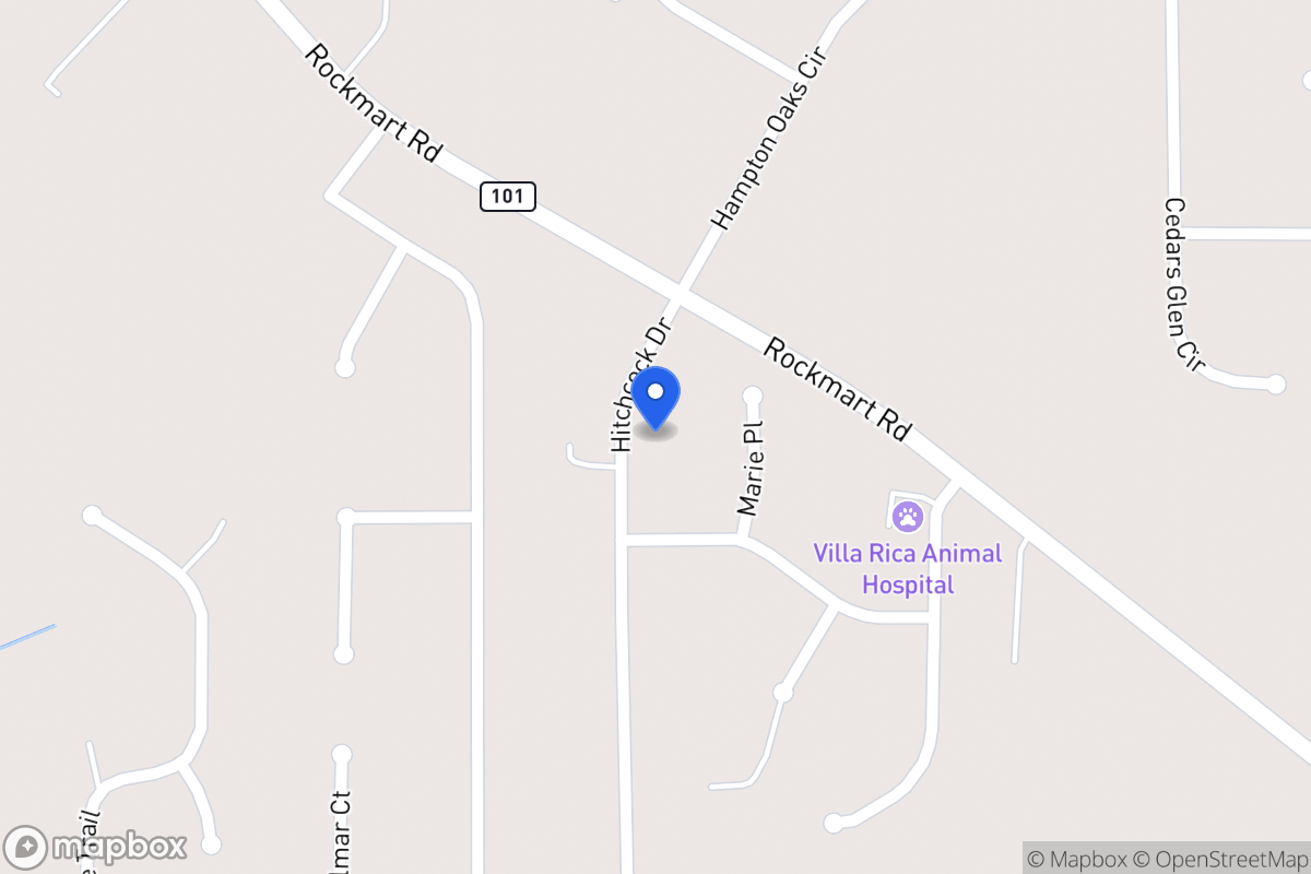 Map of 36 Hitchcock Dr