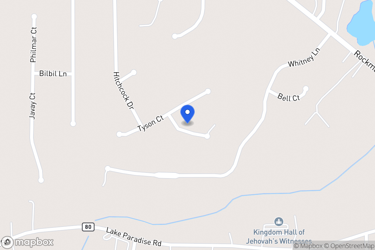Map of 92 Tyson Ct