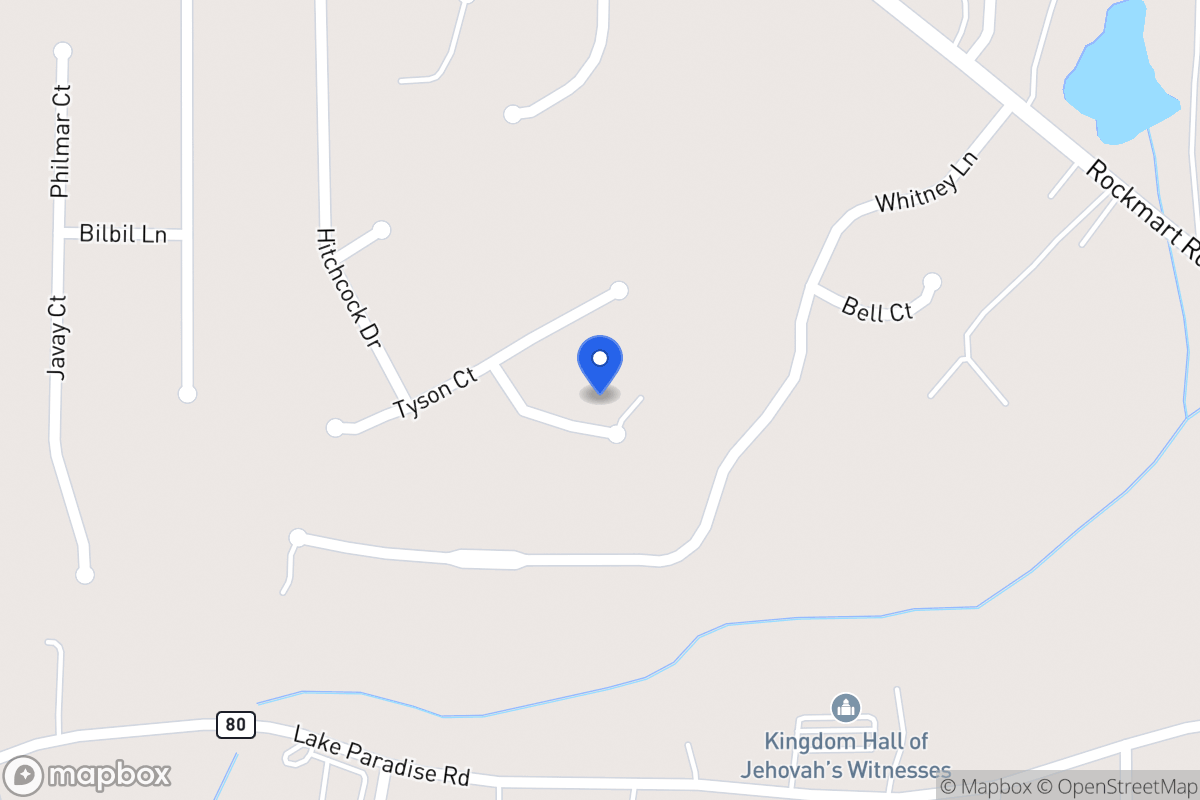 Map of 44 Tyson Ct