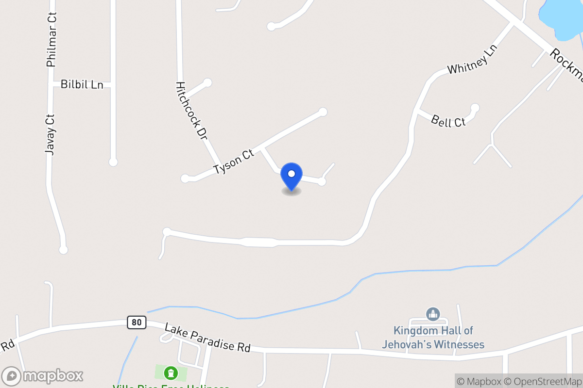 Map of 33 Tyson Ct