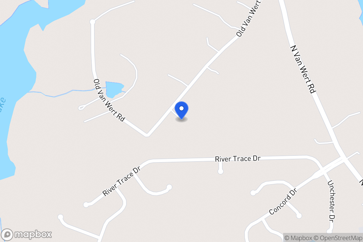 Map of 3050 Old Van Wert Rd