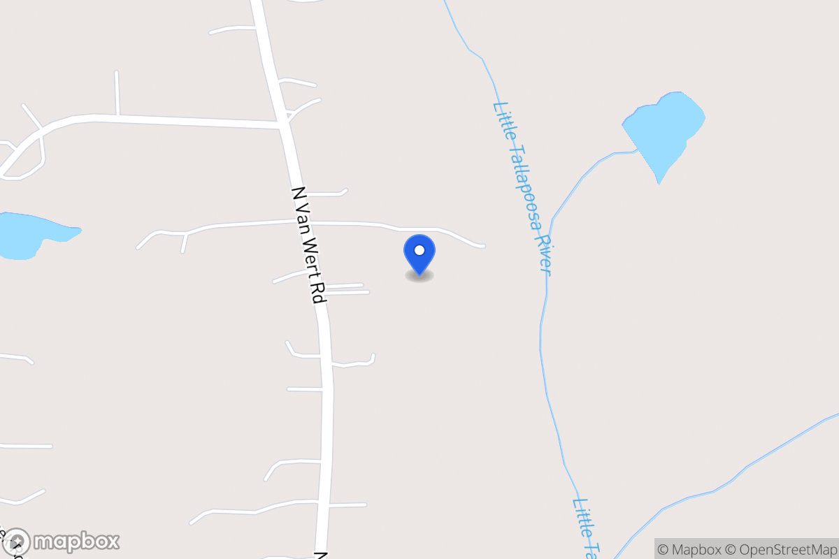 Map of 1243 N Van Wert Rd